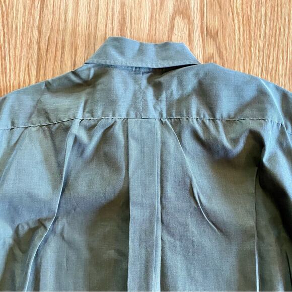 L.L. Bean Vintage Single Needle Green Button-up Shirt Mens Large - Picture 8 of 12